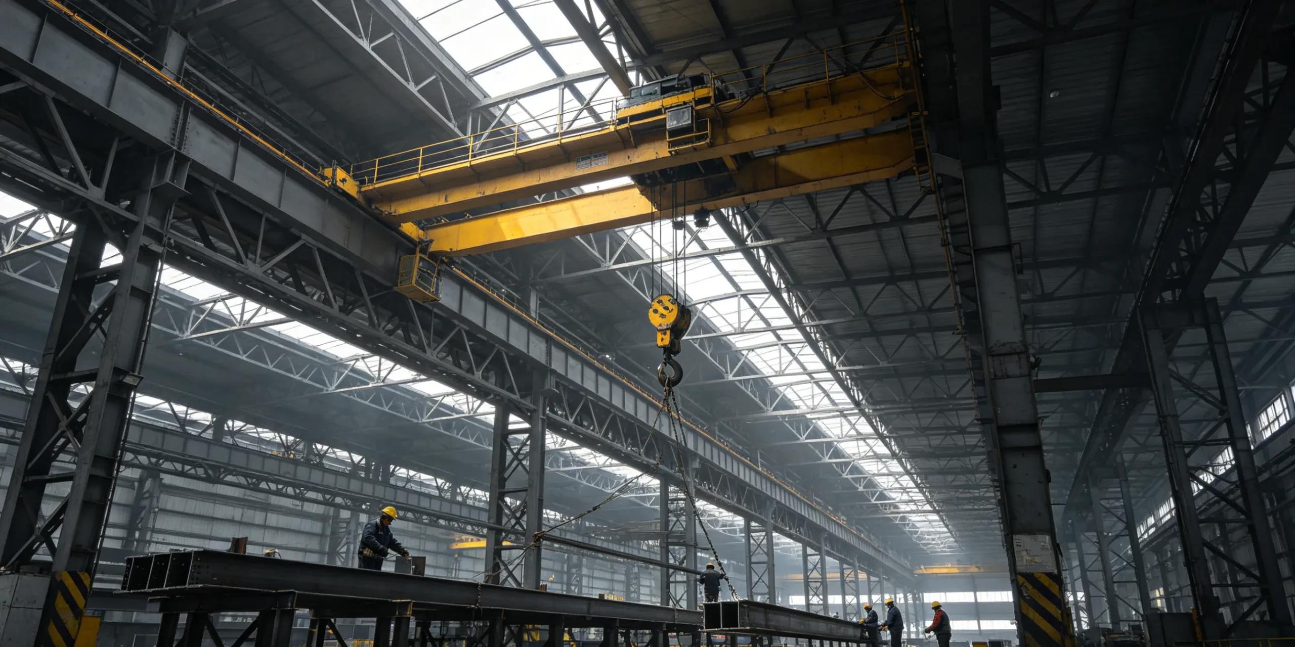 Representative overhead crane and steel building coordination