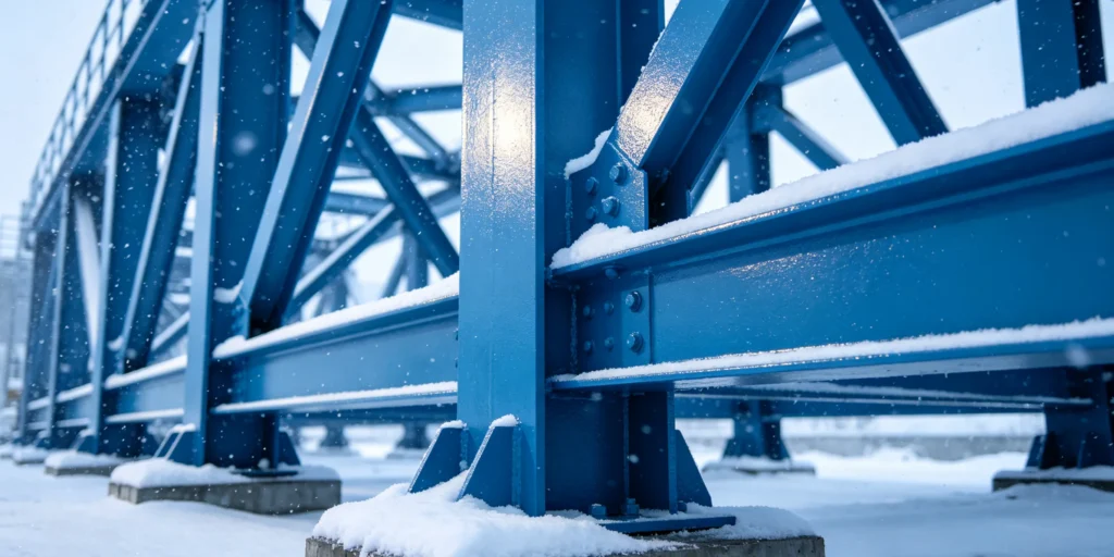 blue-steel-structure-paint-withstanding-snow-conditions-scaled