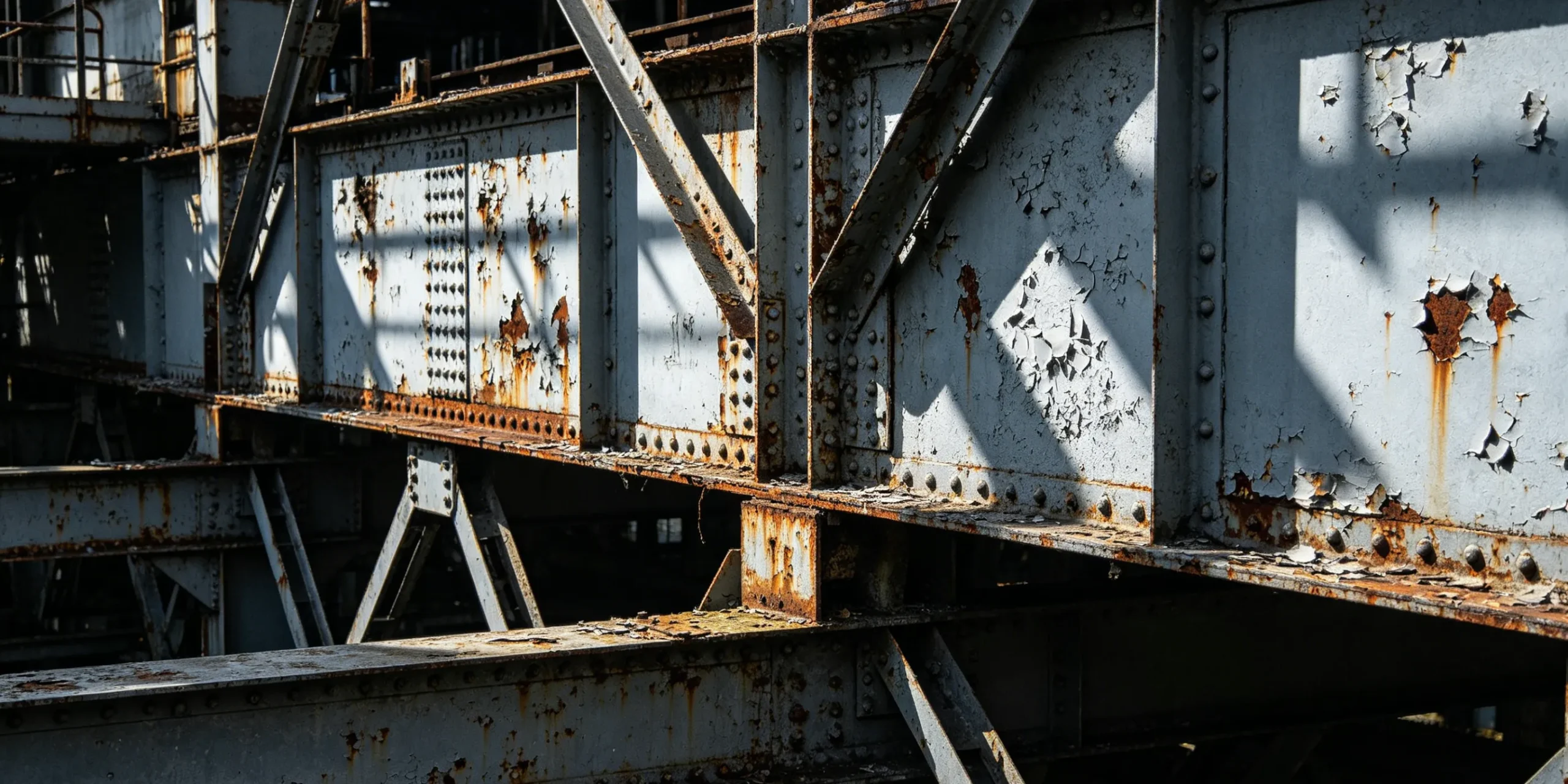 Representative steel surface with corrosion and peeling coating before preparation review