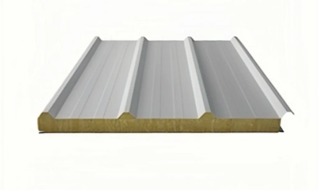 industrial-rock-wool-roof-sandwich-panel-cross-section