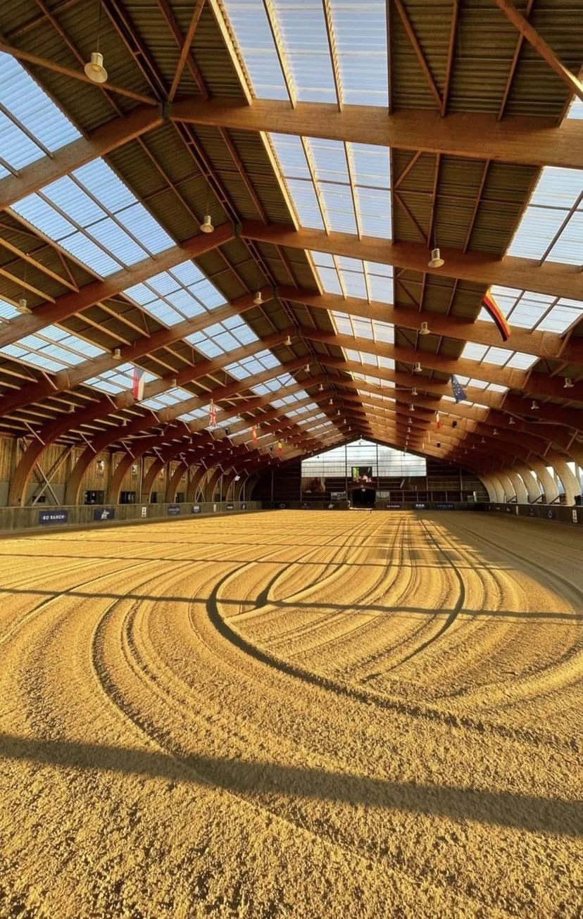 Representative equestrian steel building