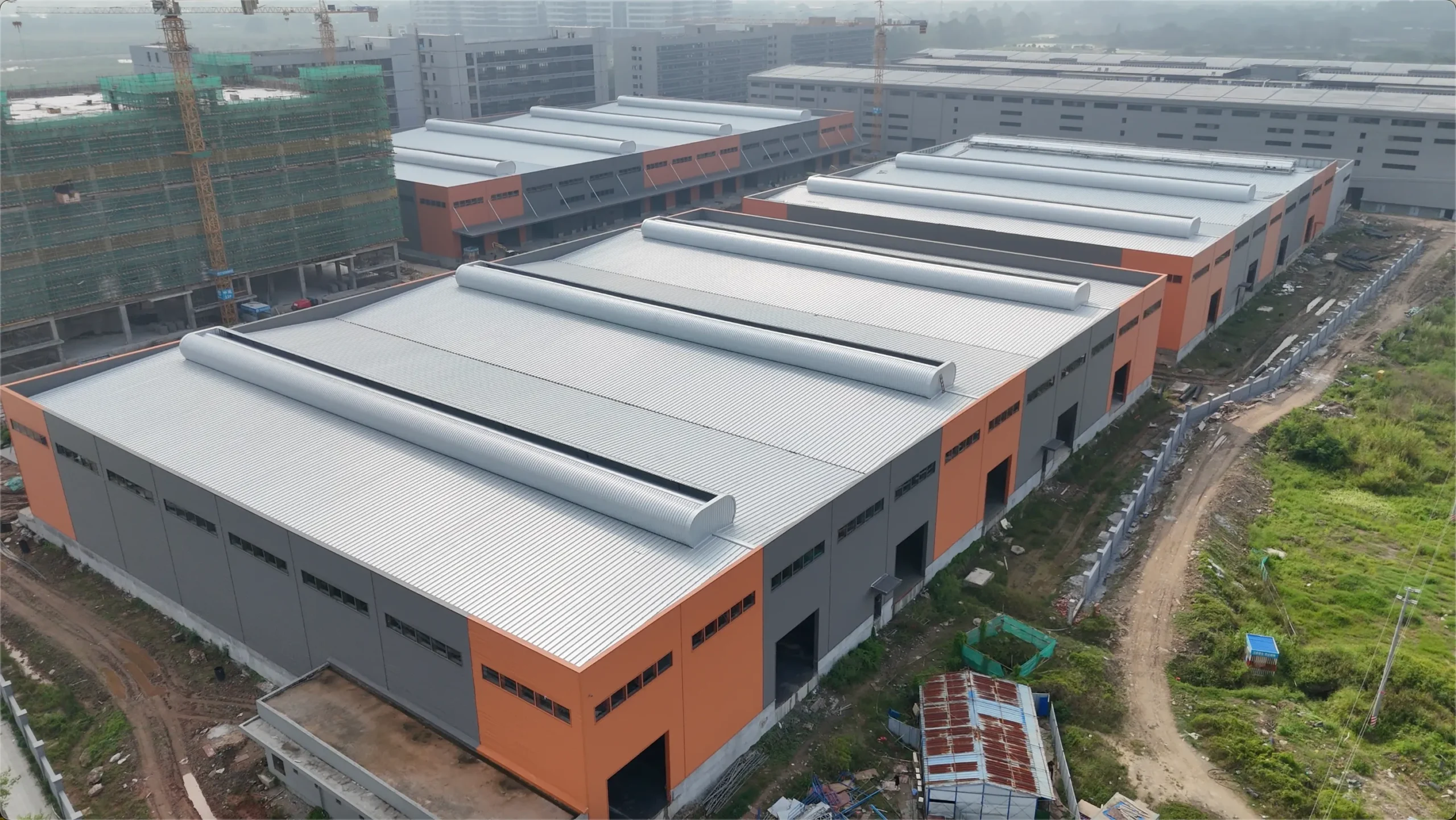 Representative steel warehouse building