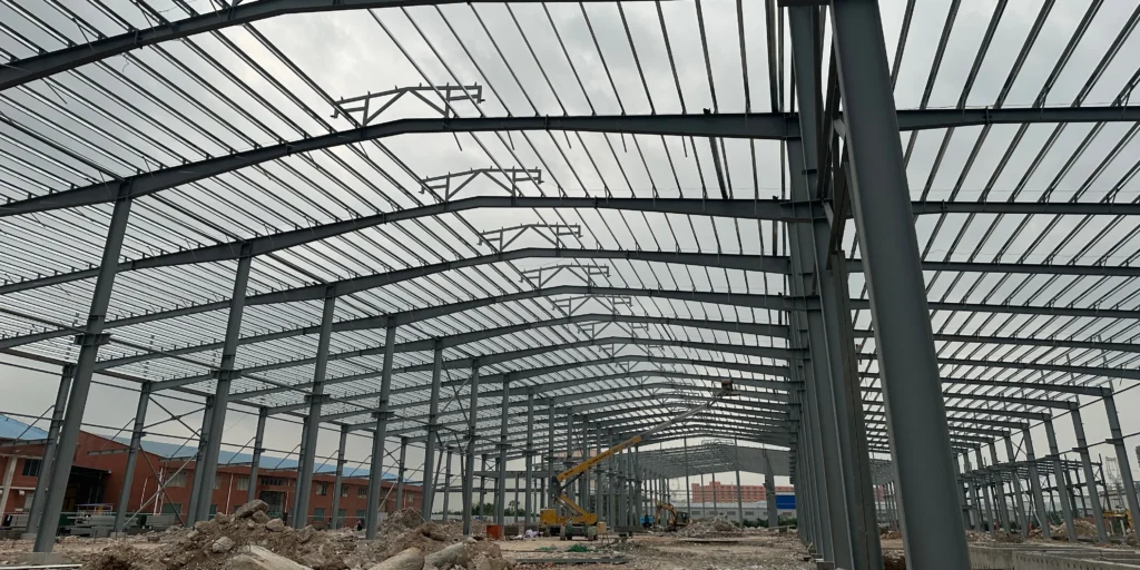 large-structural-steel-building-frame-construction