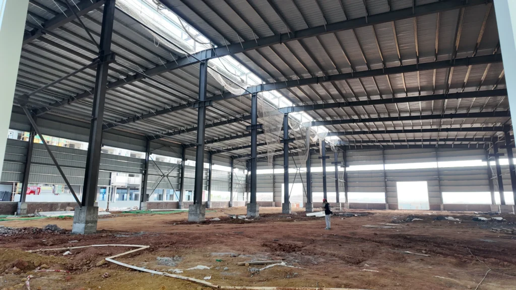 manila-industrial-steel-structure-workshop-aerial-roof