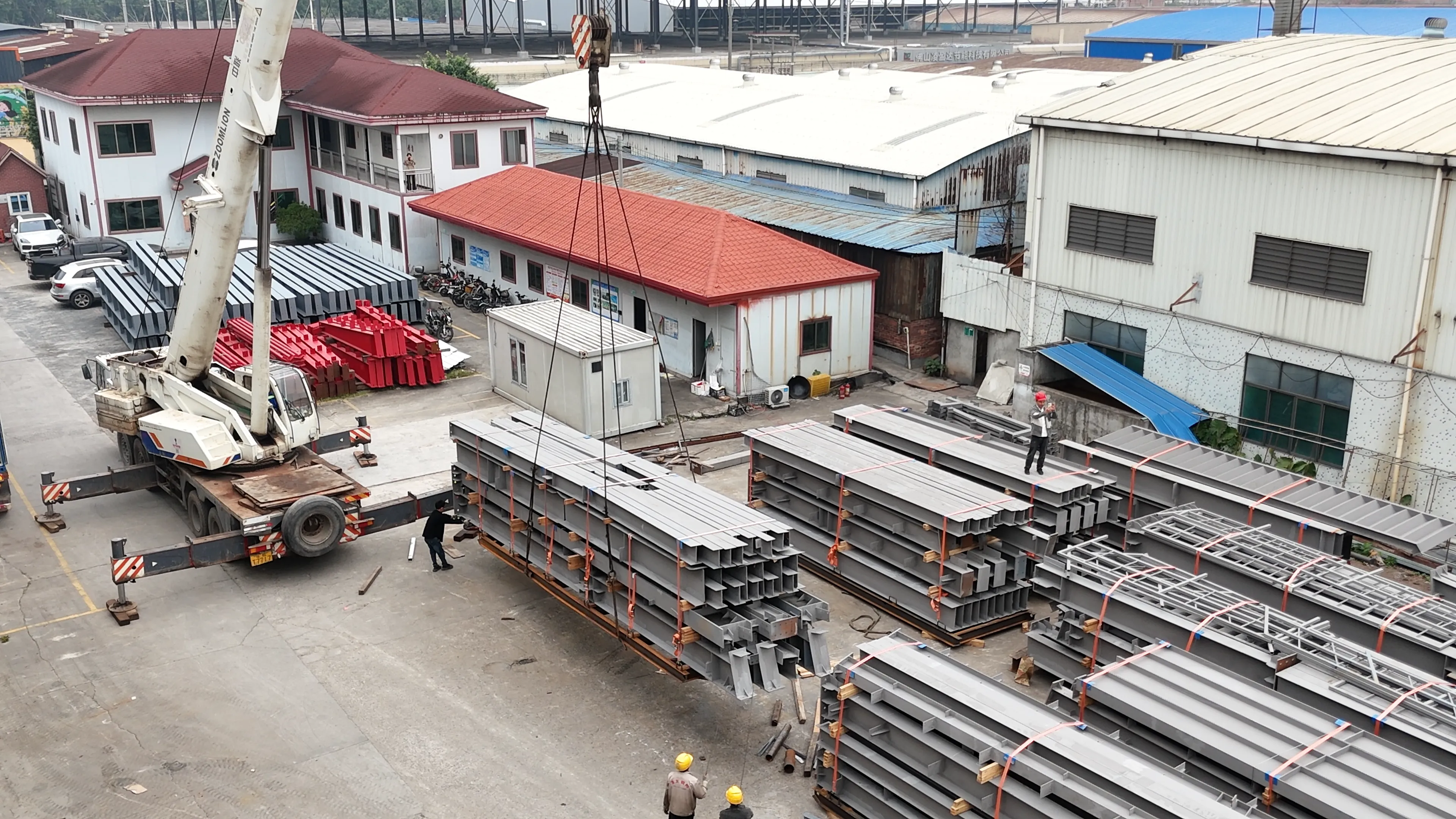Bingfa steel components prepared for container loading