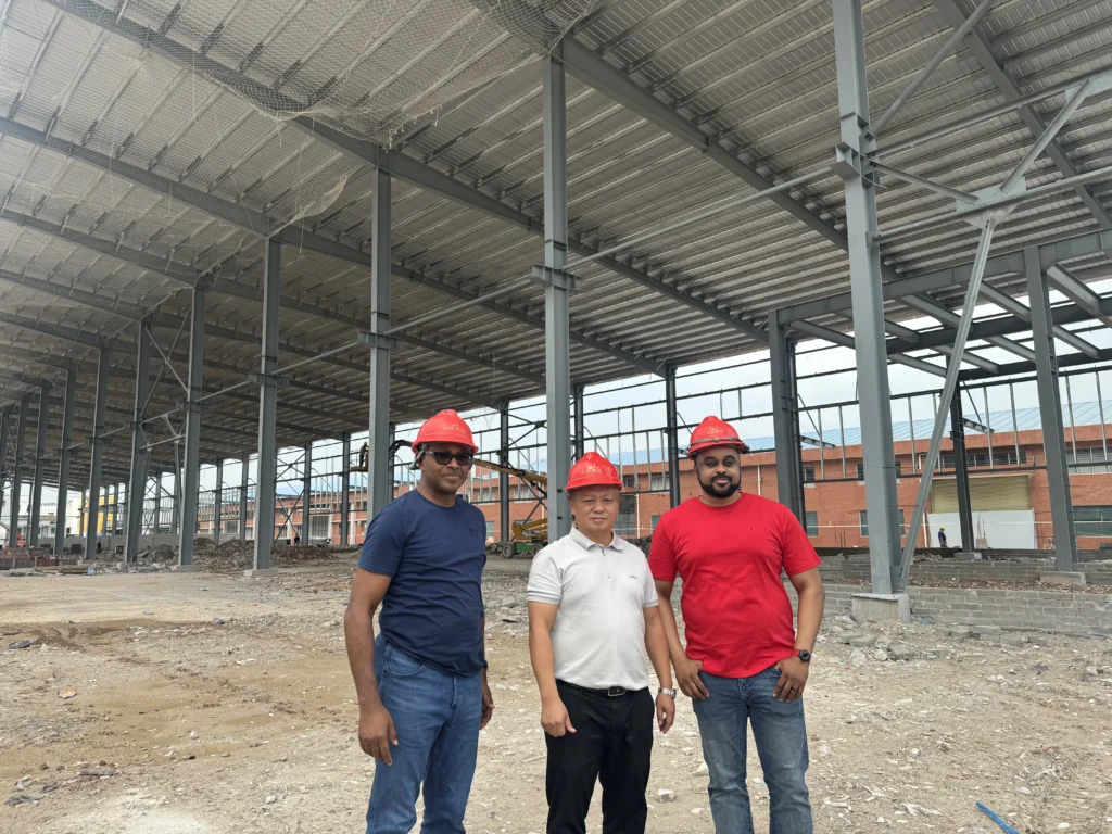 steel-structure-factory-site-visit-with-african-customers-scaled