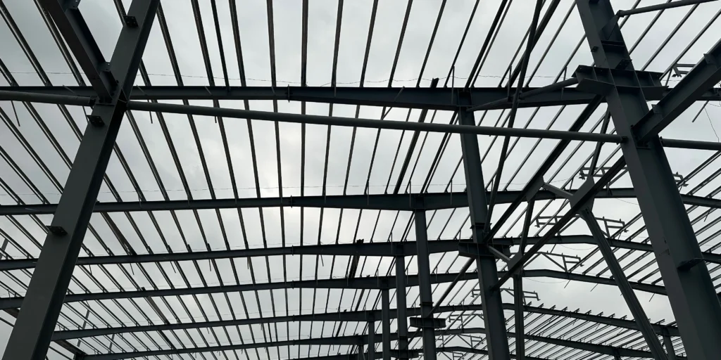 structural-steel-roof-purlin-upward-view