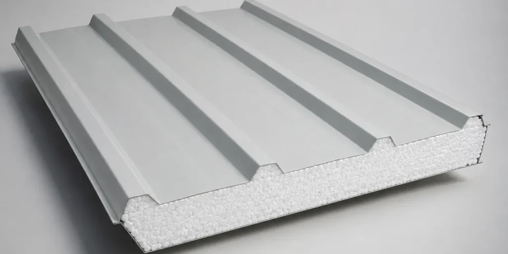 eps-roof-sandwich-panel-cross-section-end-view