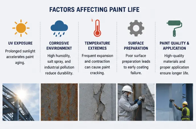 factors-affecting-steel-structure-paint-life