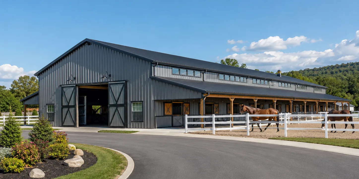 indoor-riding-arena-steel-building-exterior