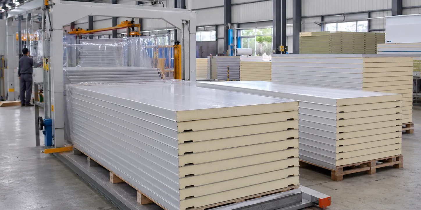 sandwich-panel-adhesive-spraying-process