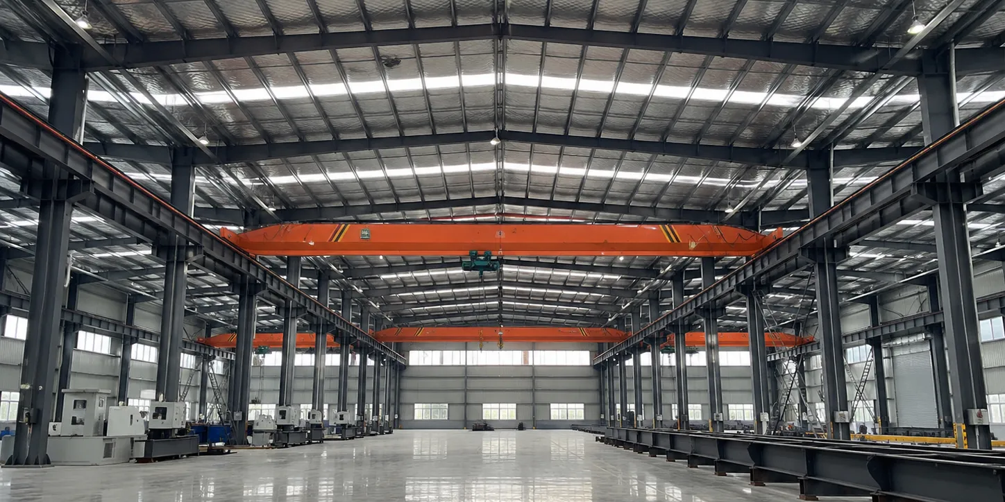 steel-frame-workshop-with-overhead-crane