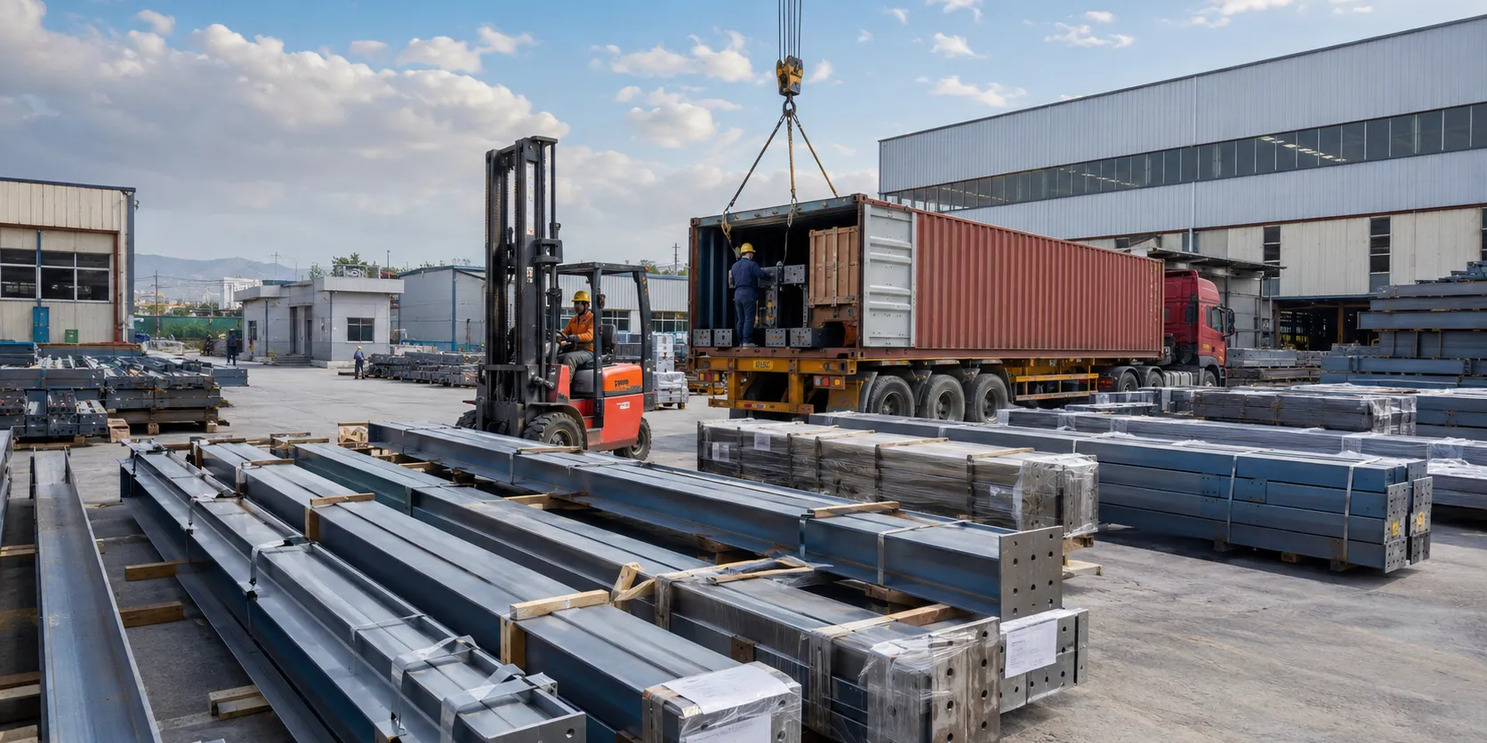 steel-structure-packing-and-delivery-cost