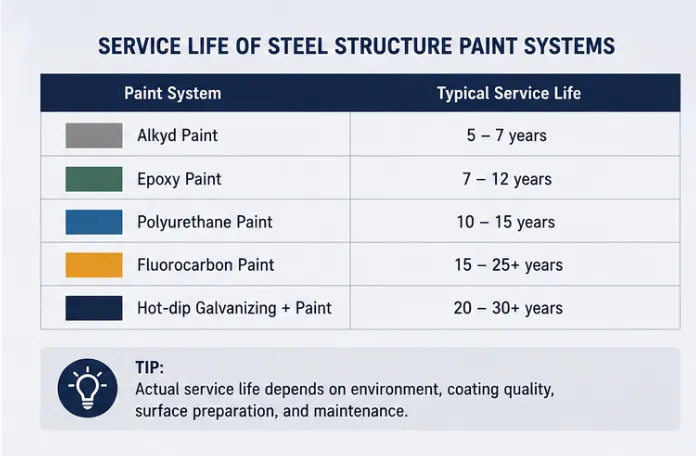steel-structure-paint-system-service-life