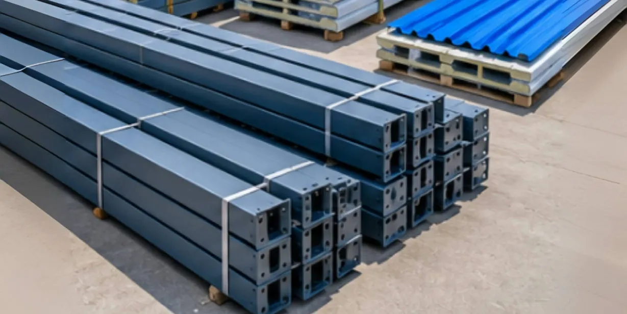 steel-warehouse-building-kit-components