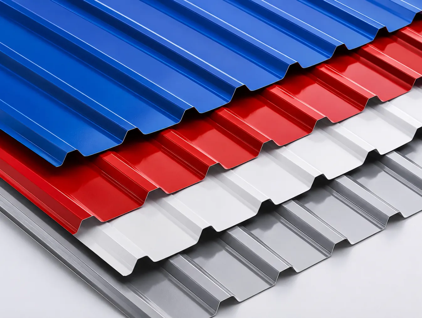 Representative color steel sheet roof and wall cladding