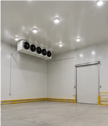 insulated cold storage warehouse interior