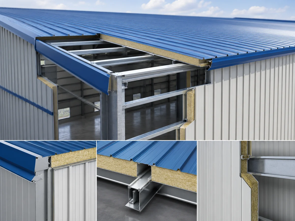 fabrication workshop roof and wall panels