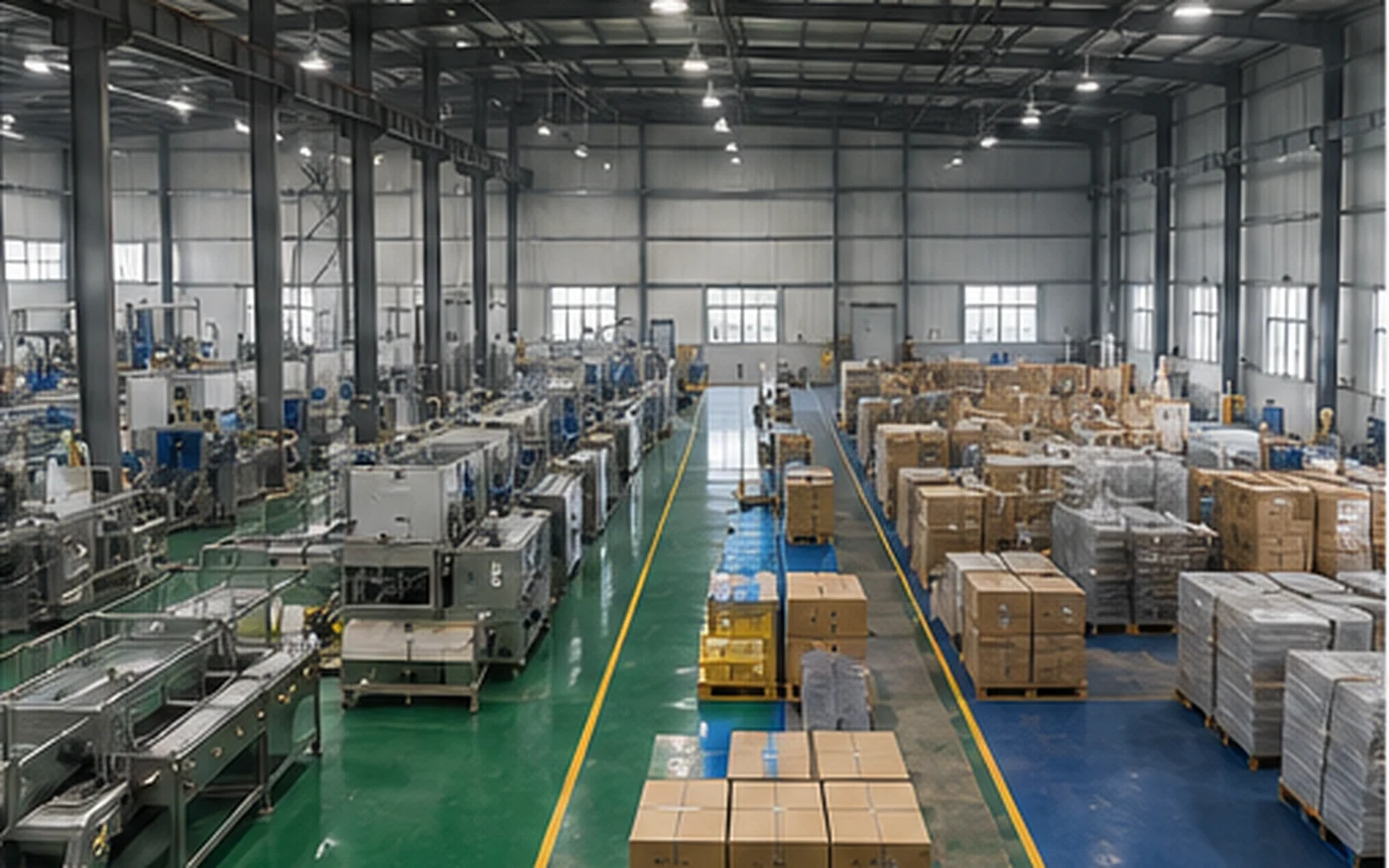 Food processing facility with coordinated production packaging and storage zones