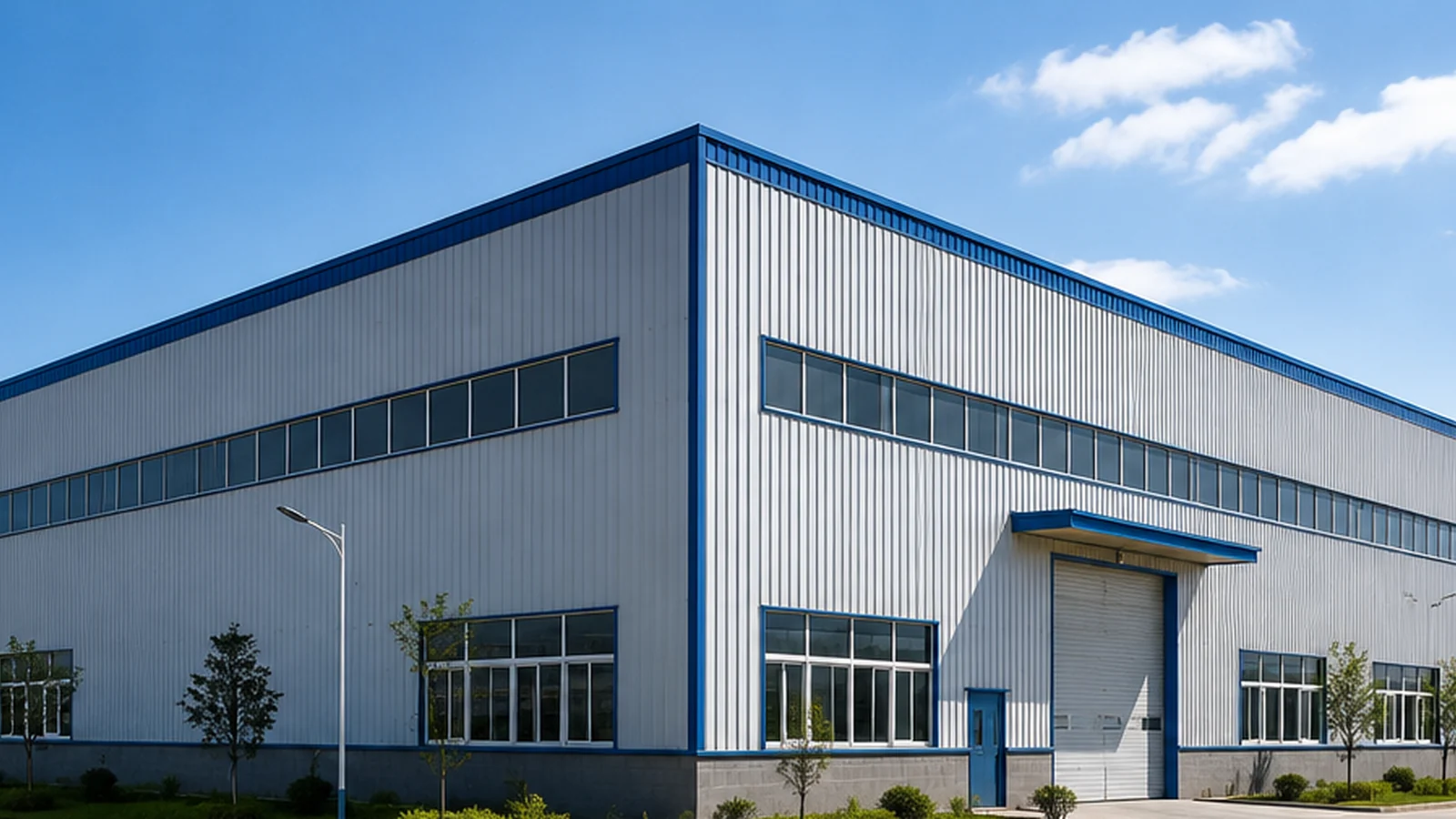 prefab steel warehouse building exterior