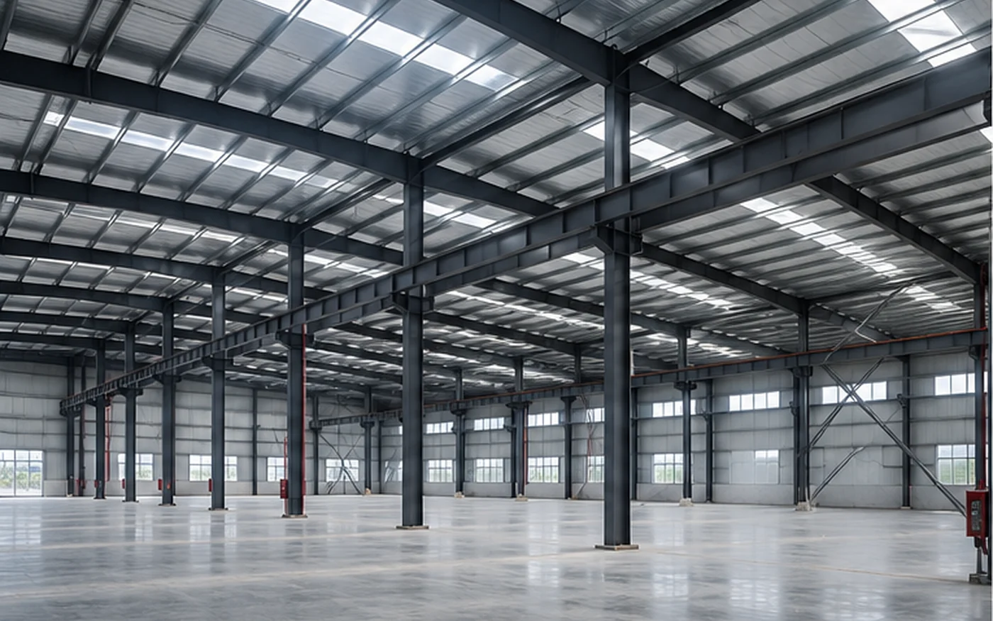 prefab steel warehouse structural frame