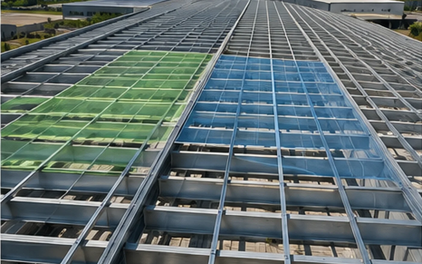 steel warehouse roof purlins for solar mounting coordination