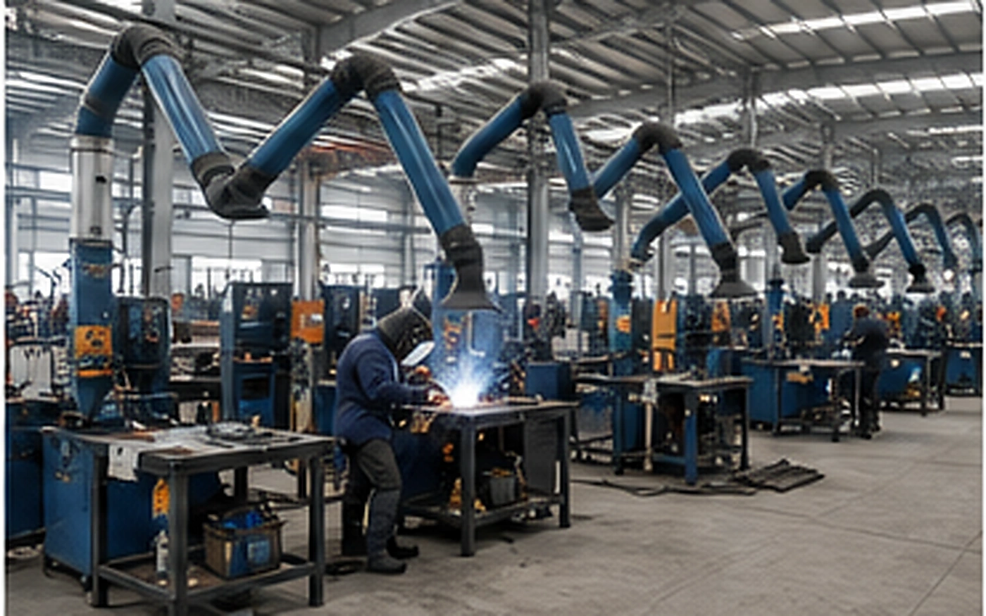 Local exhaust ventilation at industrial welding workstations